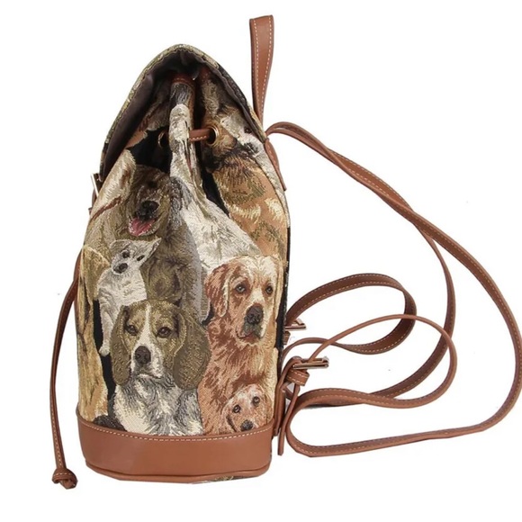 Signare Tapestry Labrador Rucksack Backpack For Women - Picture 3 of 6